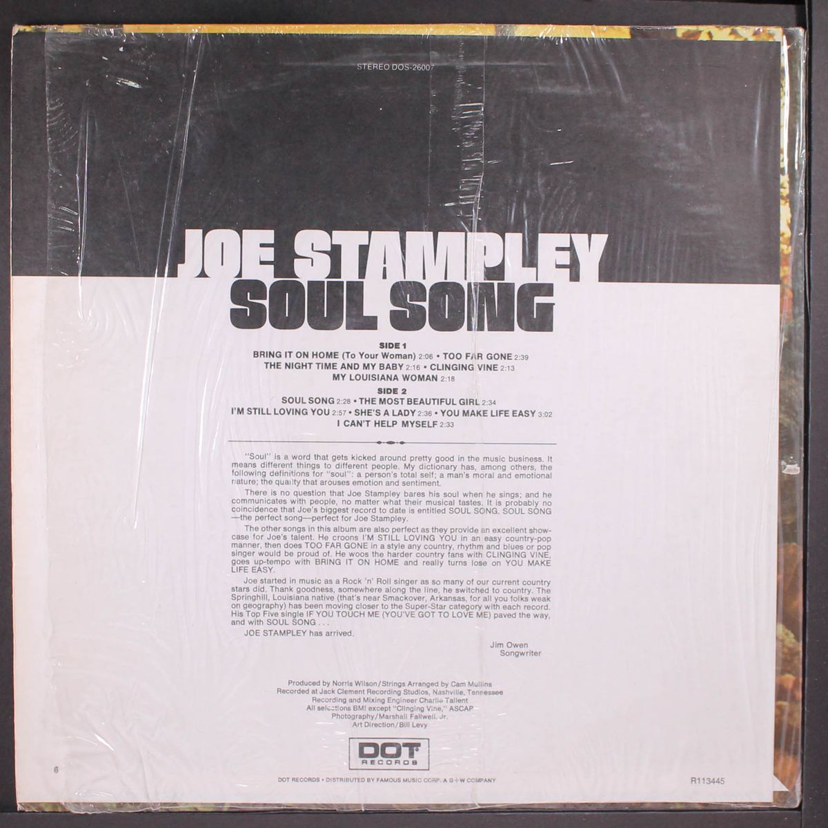 soul song by JOE STAMPLEY