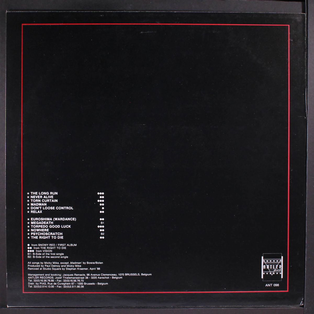 the compilation 1980-1984 by SNOWY RED