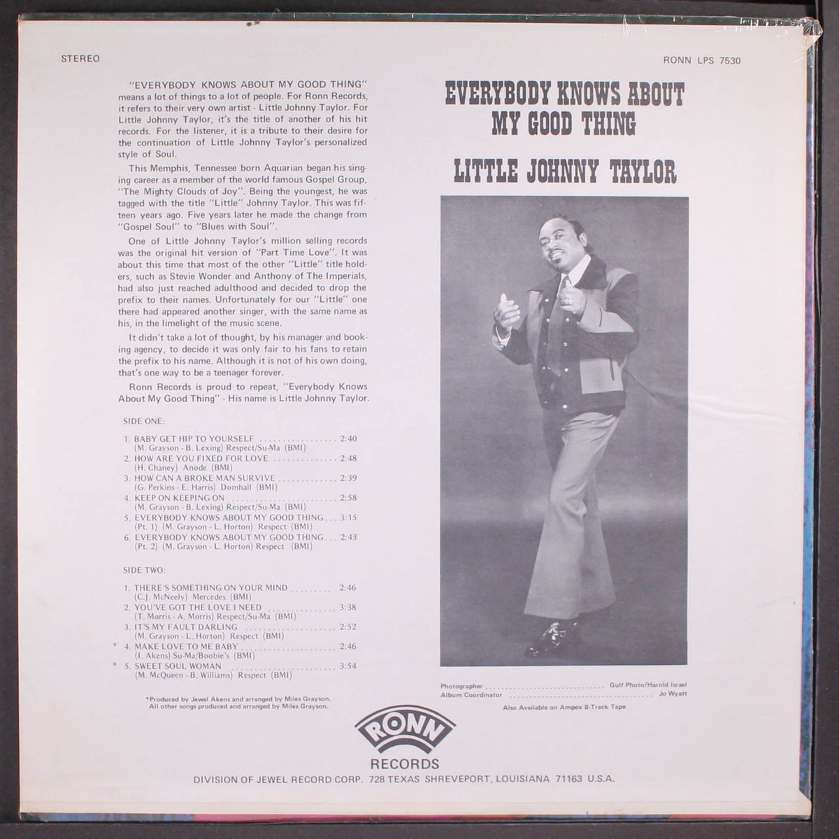 everybody knows about my good thing by LITTLE JOHNNY TAYLOR