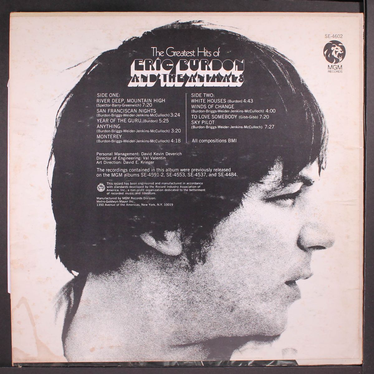 the greatest hits of eric burdon & animals by ERIC BURDON & ANIMALS