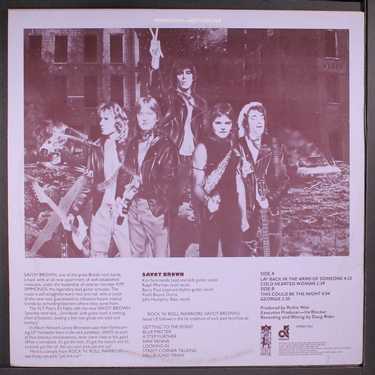 prime cuts from 'rock n roll warriors' by SAVOY BROWN