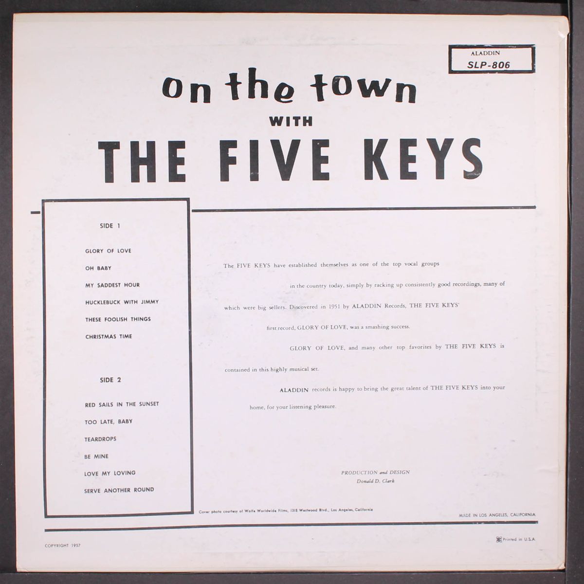 on the town with the five keys by FIVE KEYS