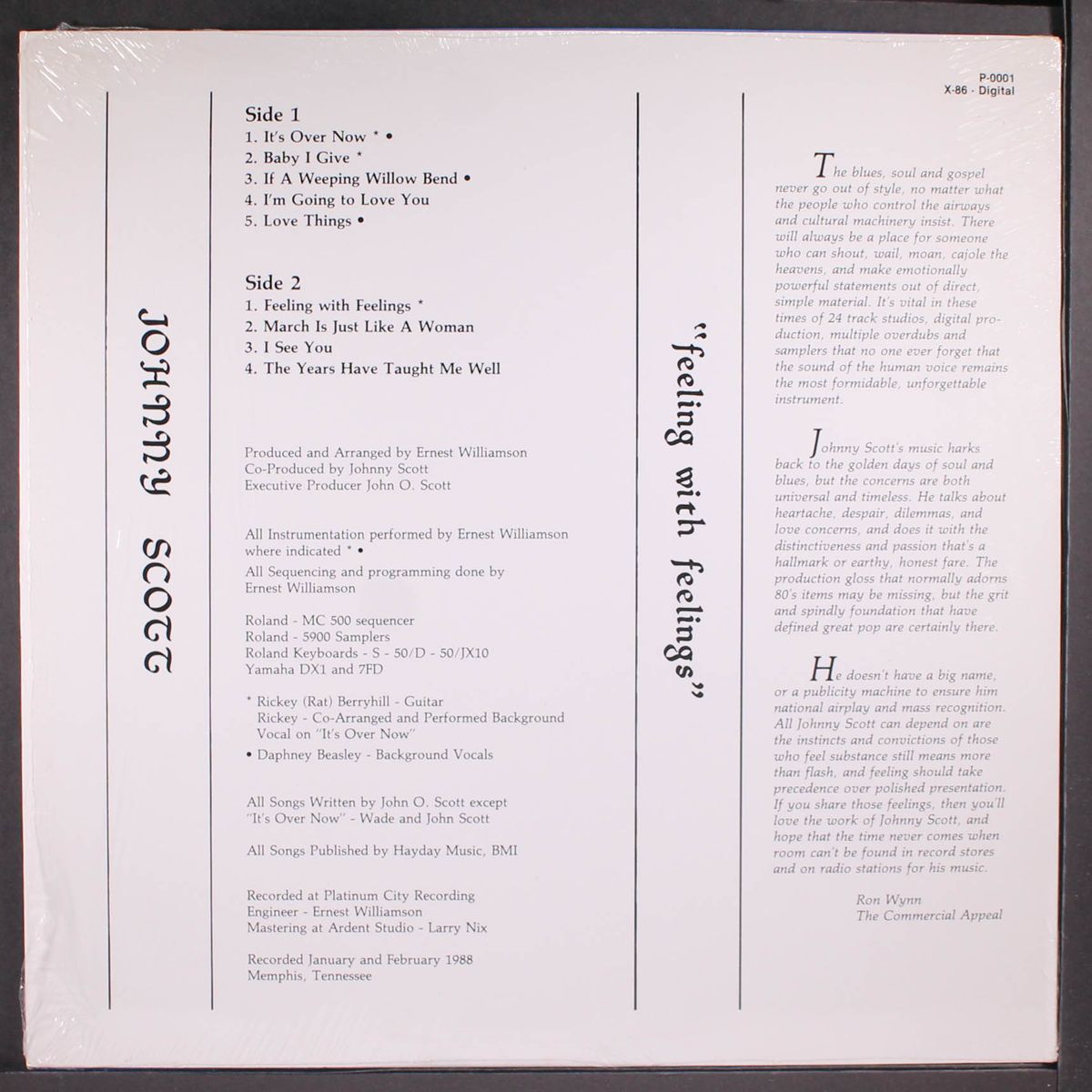 feeling with feelings by JOHNNY SCOTT