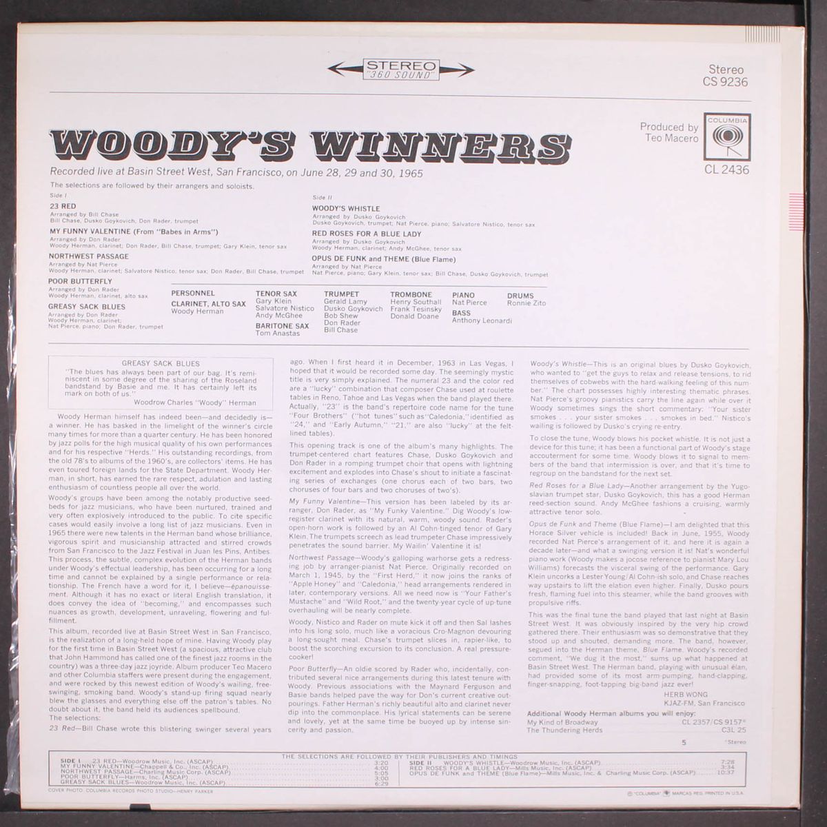 woody's winners by WOODY HERMAN