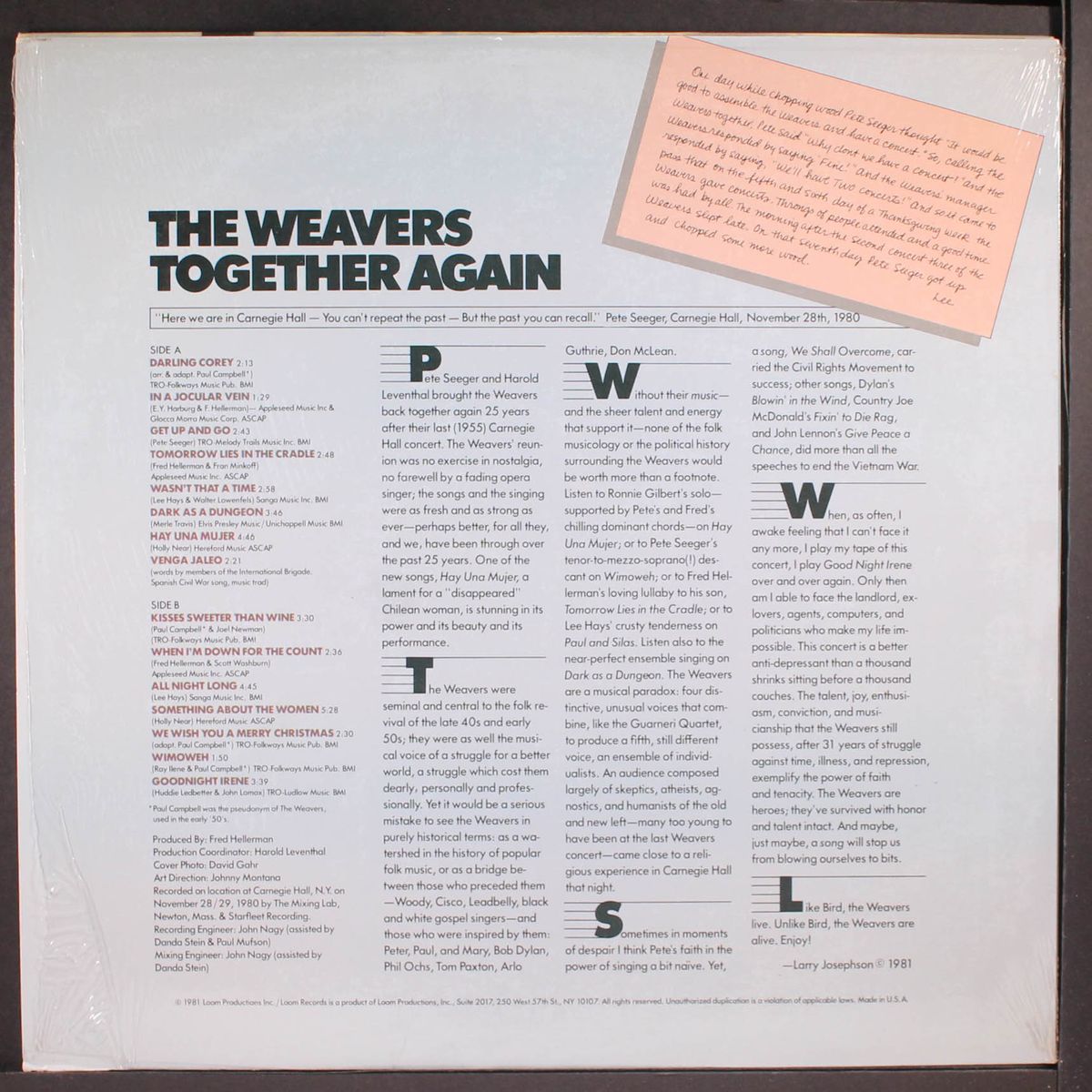 together again by WEAVERS