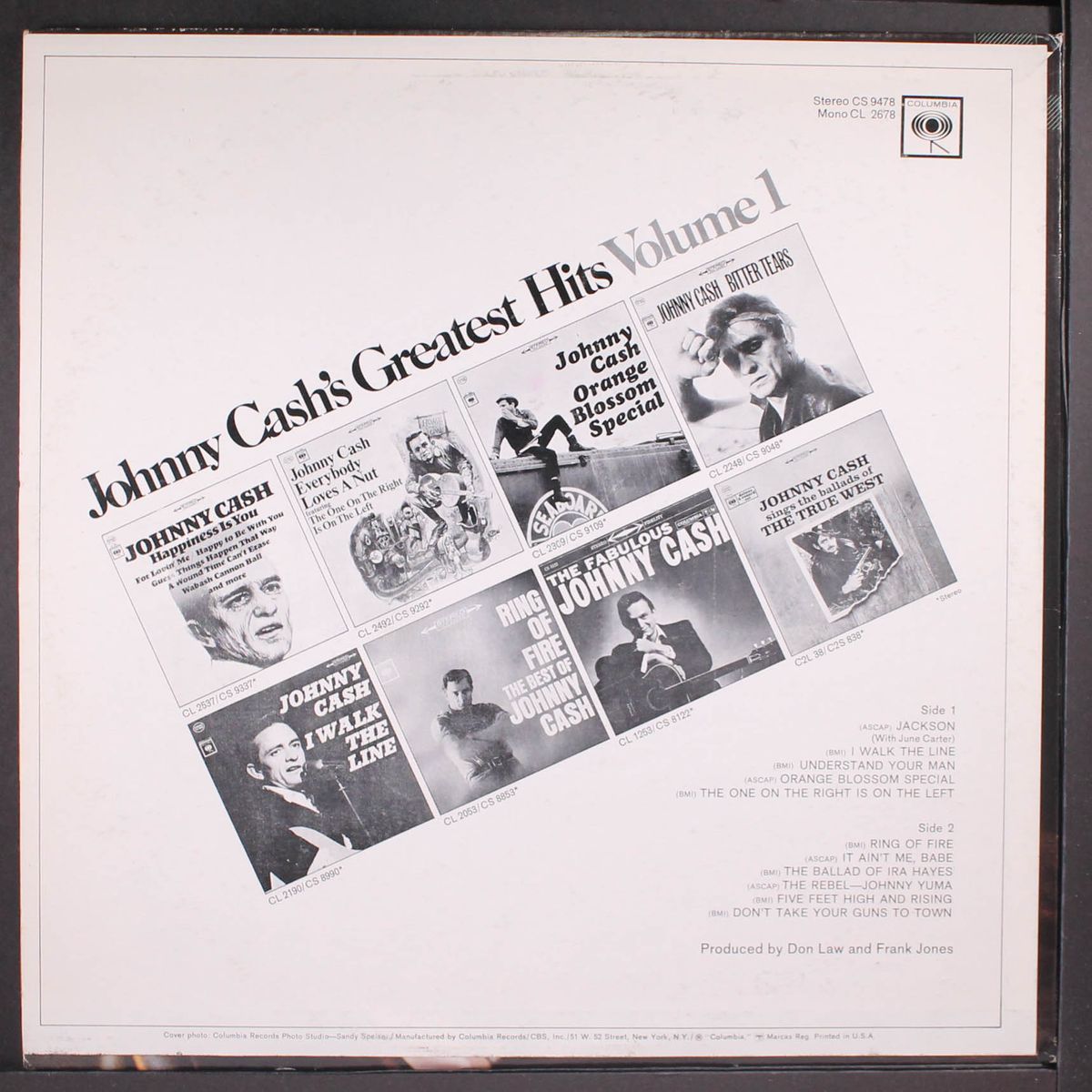 greatest hits, vol. 1 by JOHNNY CASH