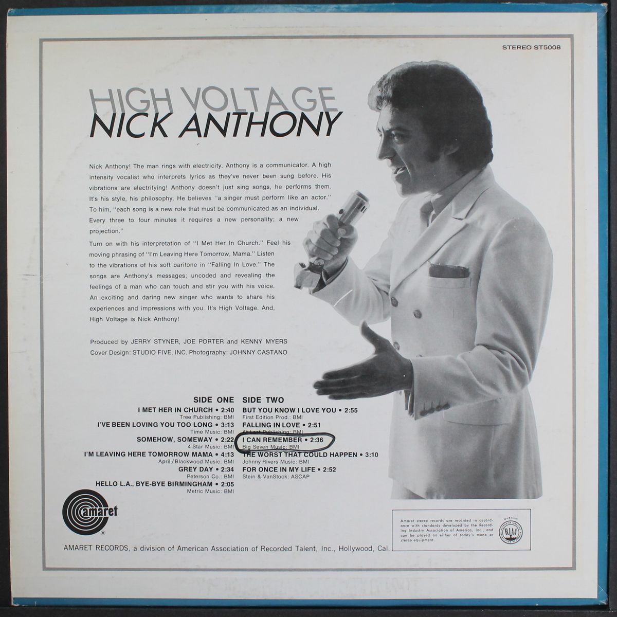 high voltage by NICK ANTHONY