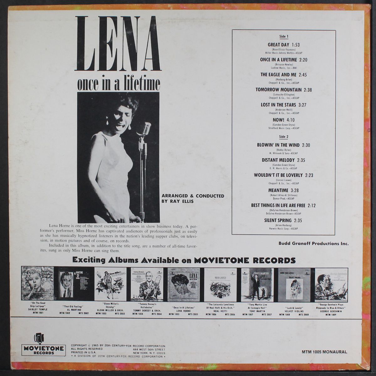 once in a lifetime by LENA HORNE
