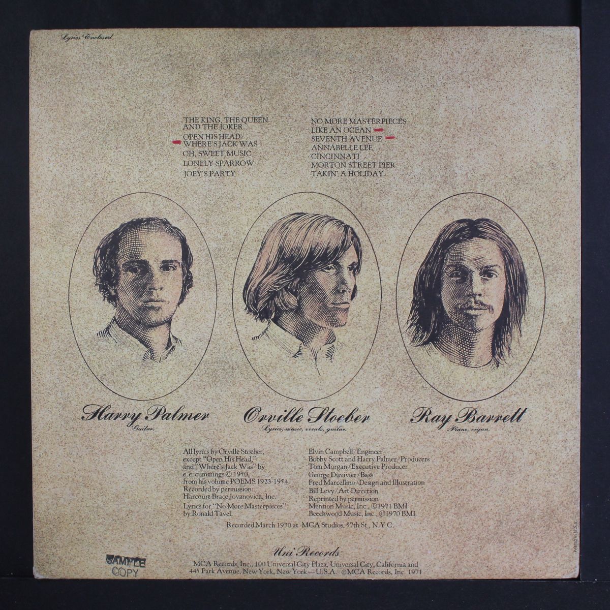 songs by ORVILLE STOEBER