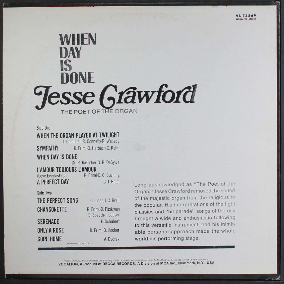 when day is done by JESSE CRAWFORD