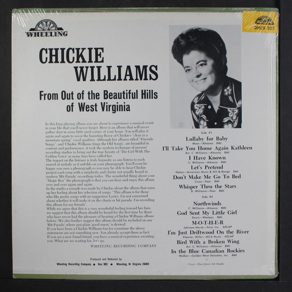 from out of the beautiful hills of west virginia by CHICKIE WILLIAMS