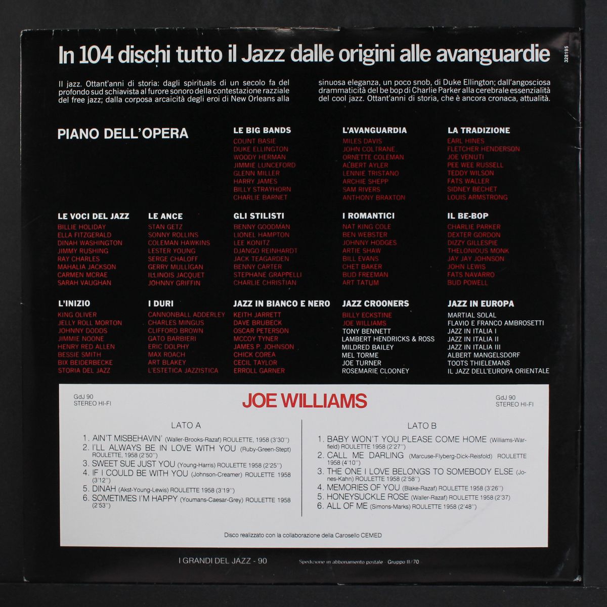 i grandi del jazz by JOE WILLIAMS