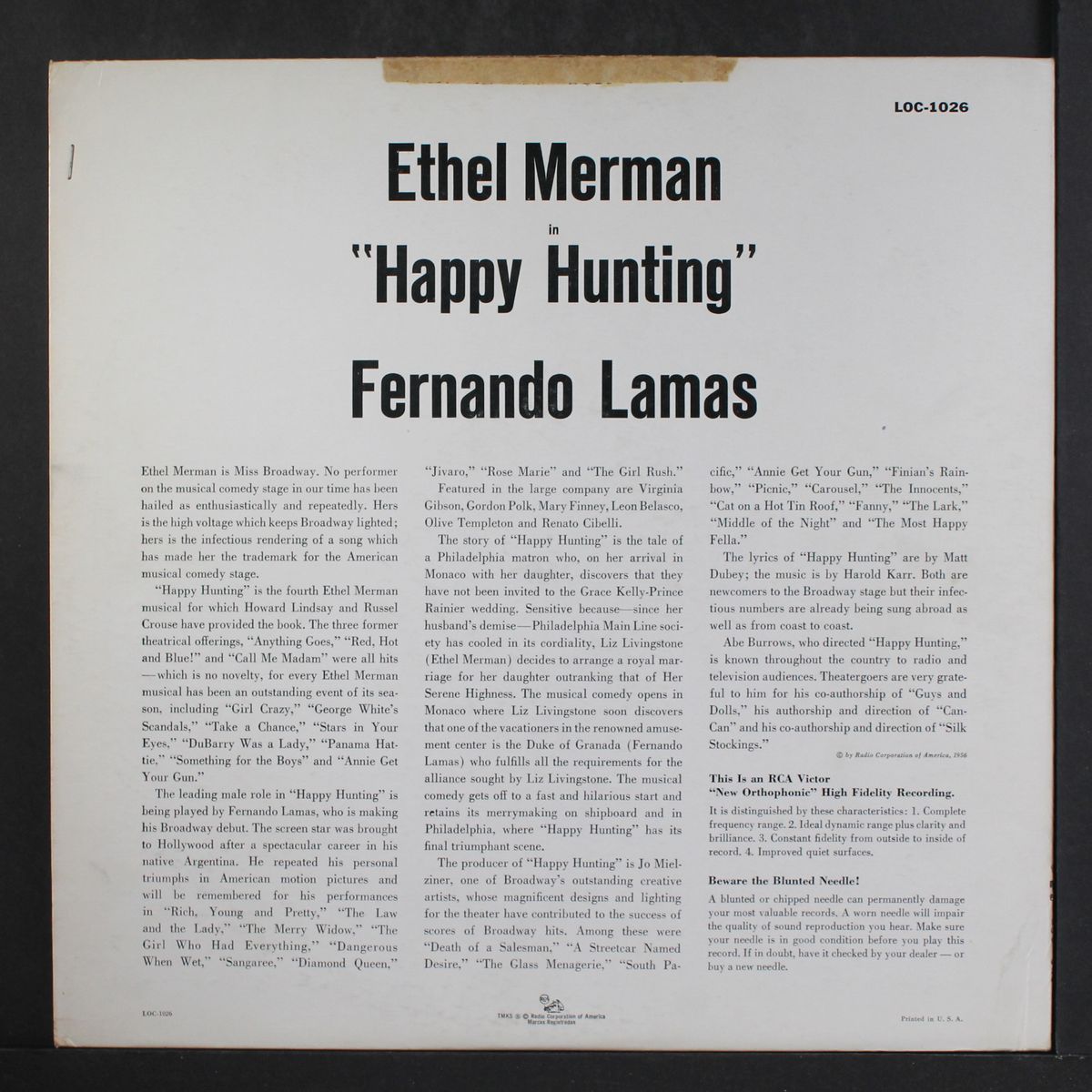 happy hunting by ORIGINAL CAST
