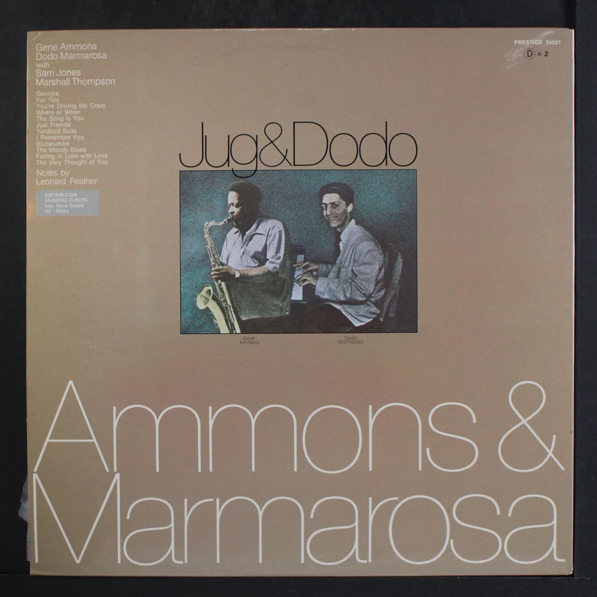 jug & dodo by GENE AMMONS & DODO MARMAROSA
