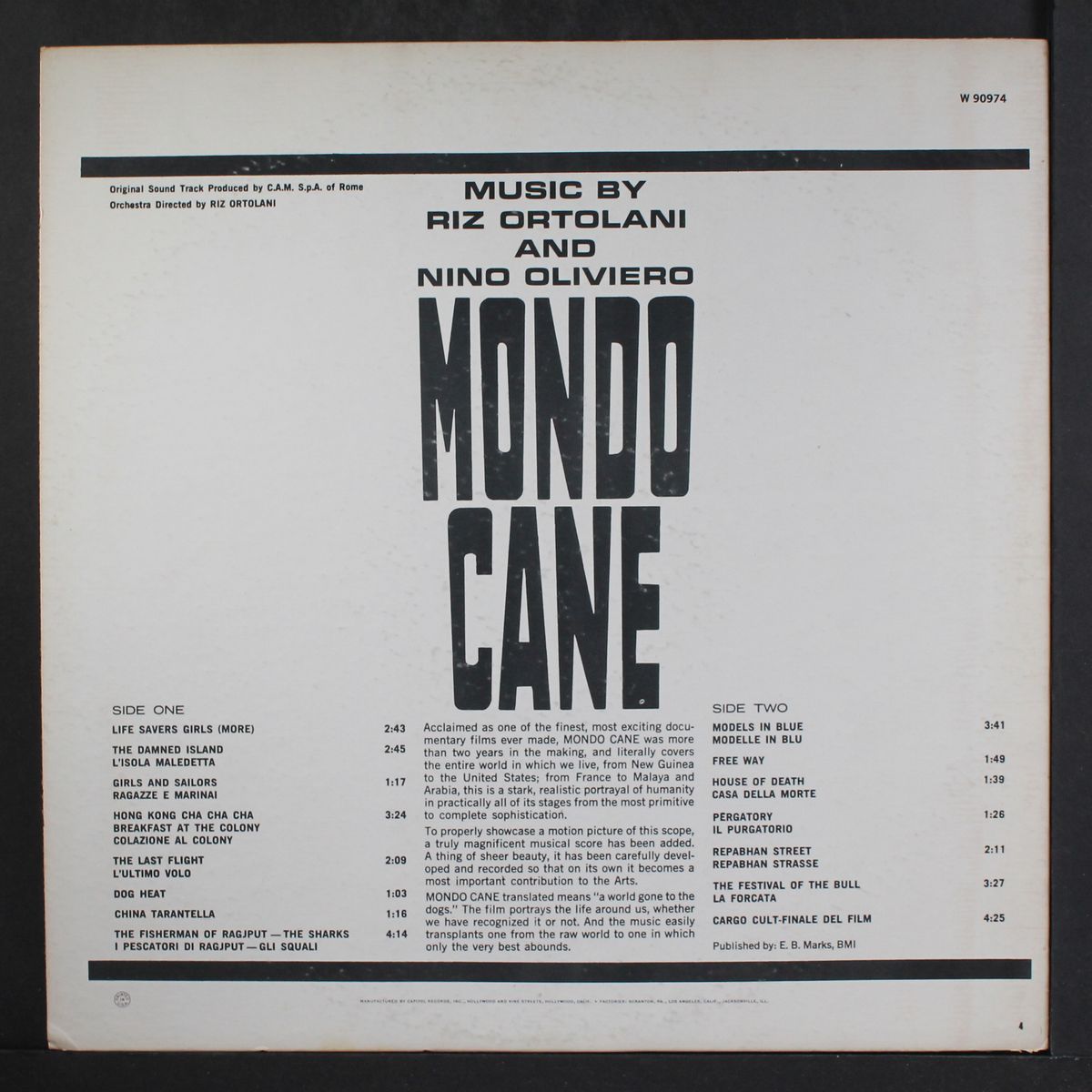 mondo cane by SOUNDTRACK