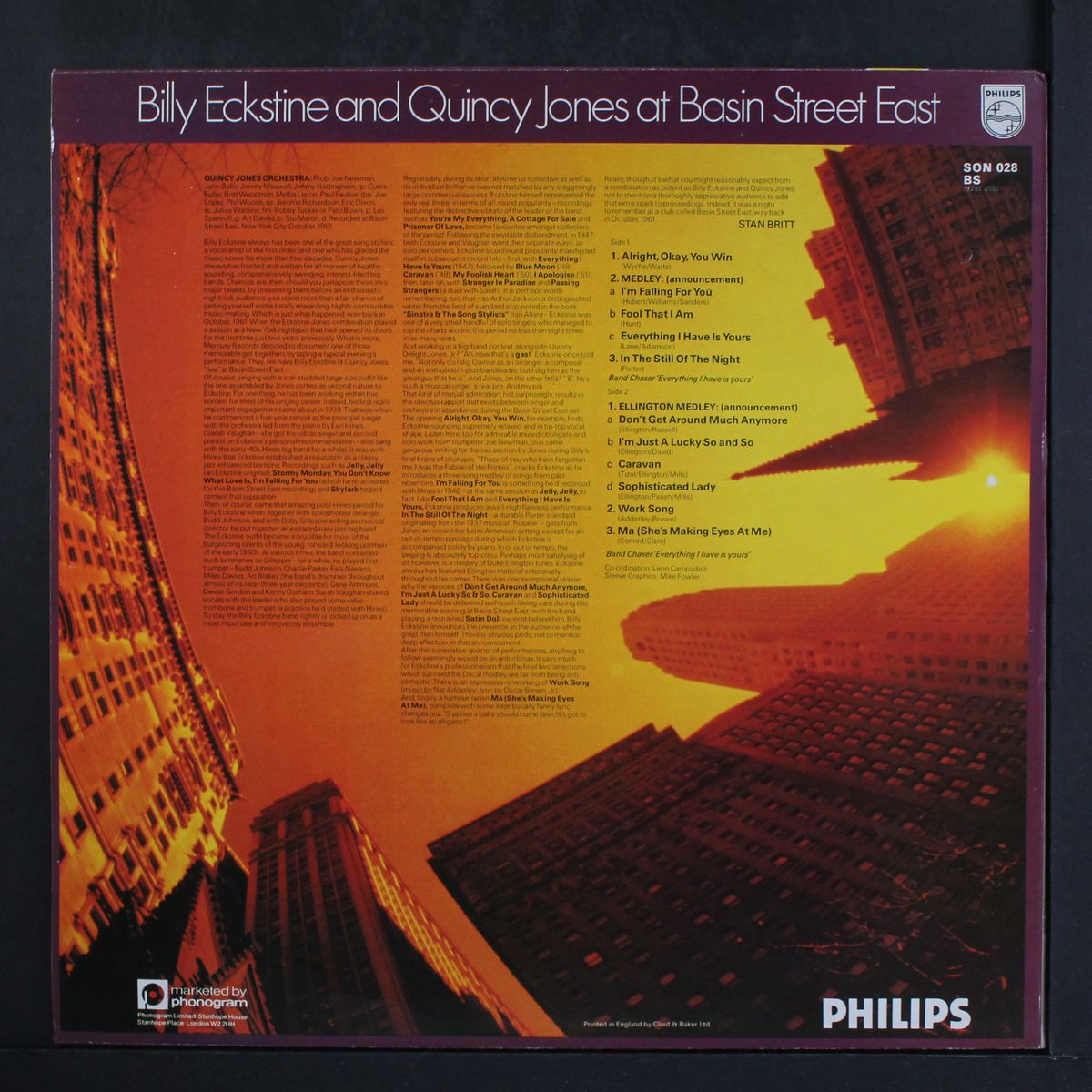 at basin street east by BILLY ECKSTINE & QUINCY JONES