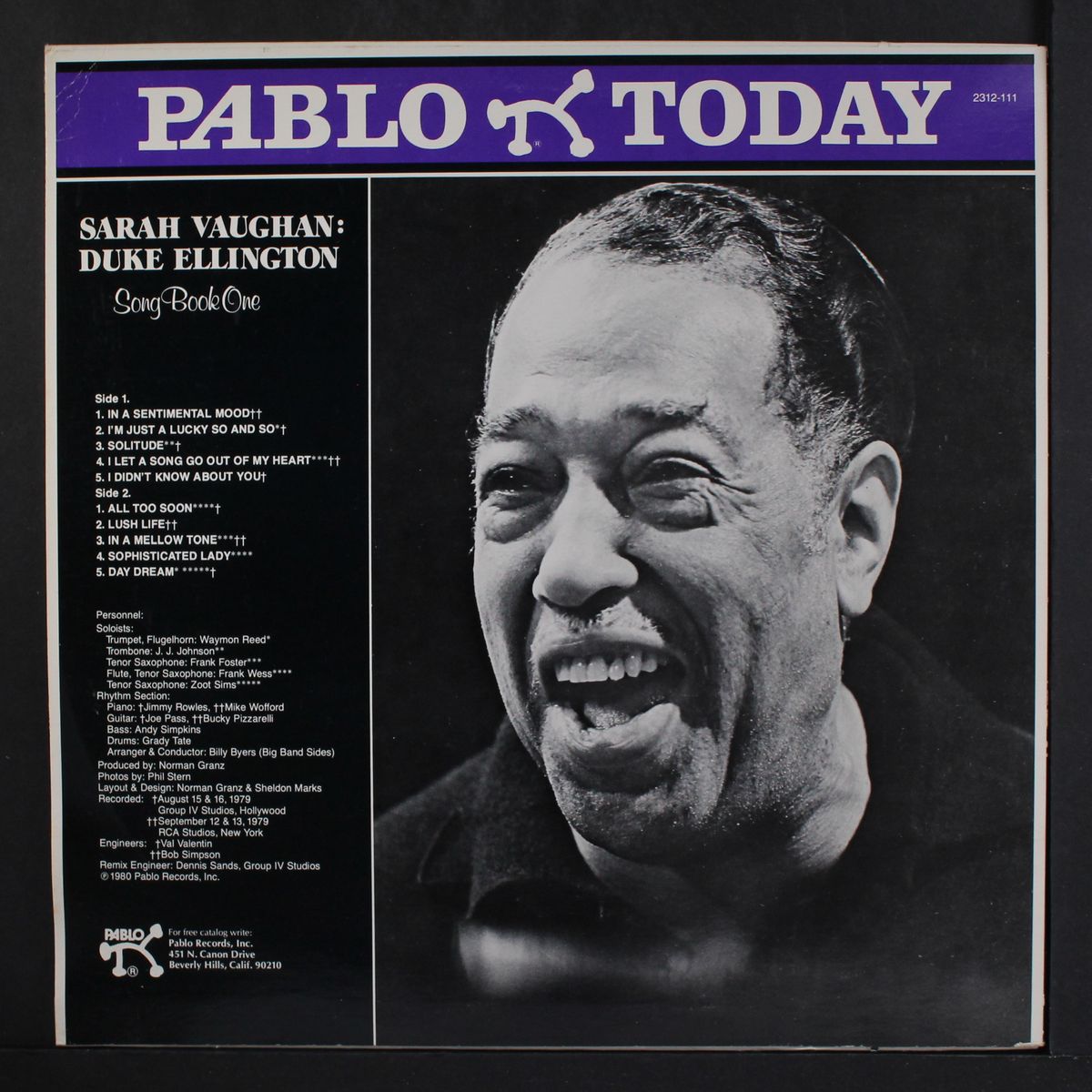 song book one by SARAH VAUGHAN & DUKE ELLINGTON