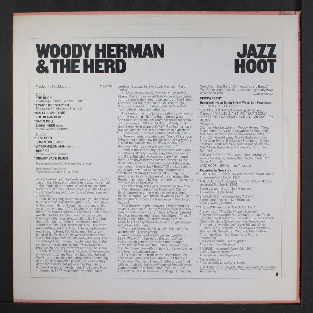 jazz hoot by WOODY HERMAN