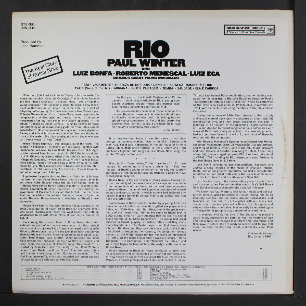 rio by PAUL WINTER
