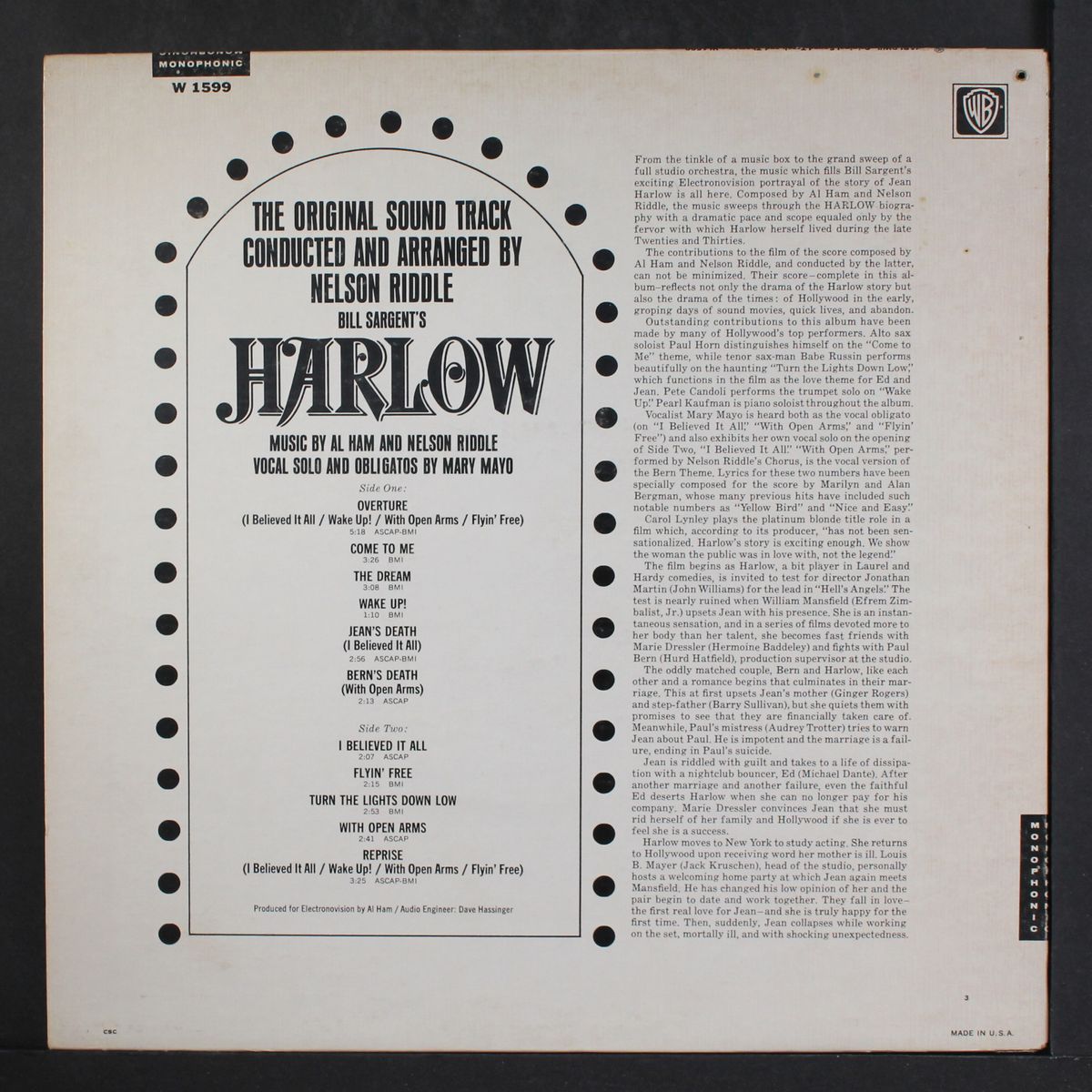 harlow by SOUNDTRACK