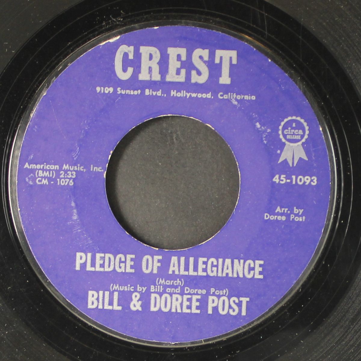 i am the united states of america / pledge of allegiance by BILL & DOREE POST
