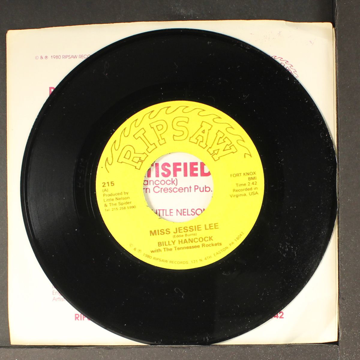 miss jessie lee / i'm satisfied by BILLY HANCOCK