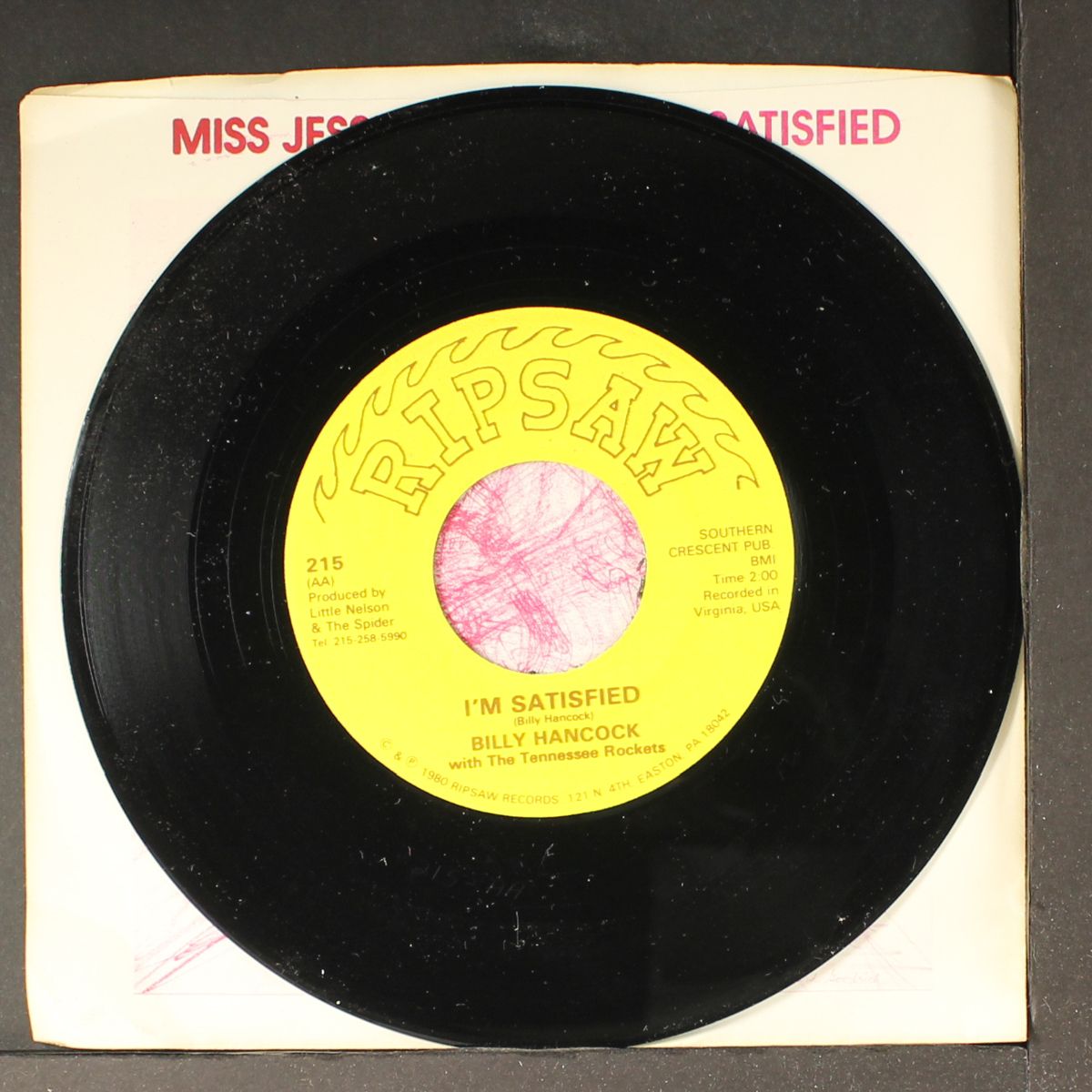 miss jessie lee / i'm satisfied by BILLY HANCOCK