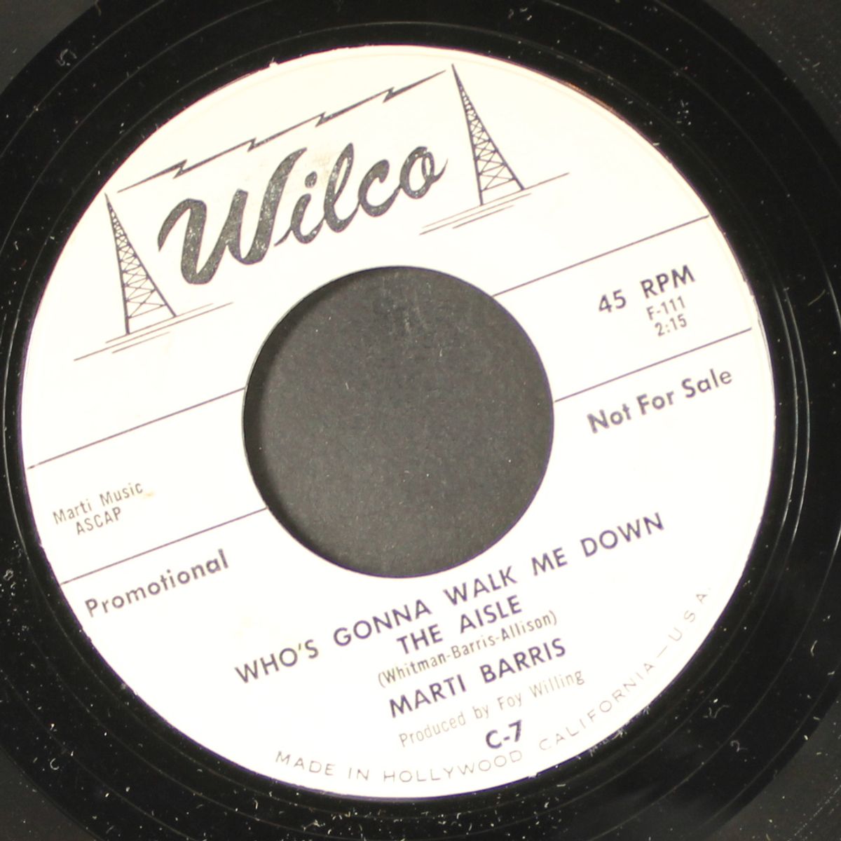 the handsomest boy in town / who's gonna walk me down the aisle by MARTI BARRIS
