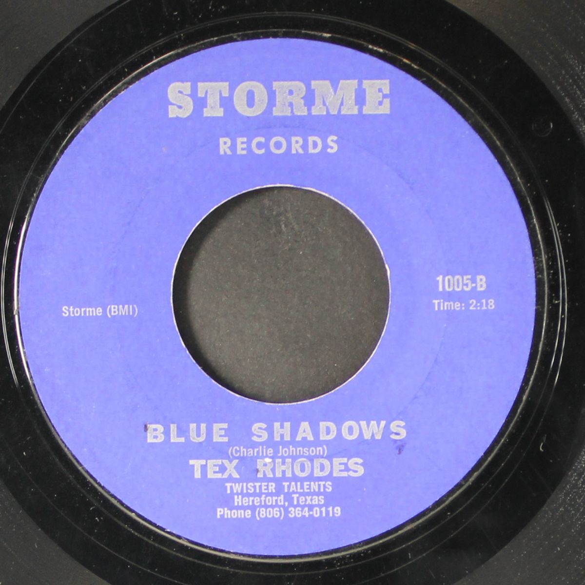 blue shadows / it's three o'clock by TEX RHODES