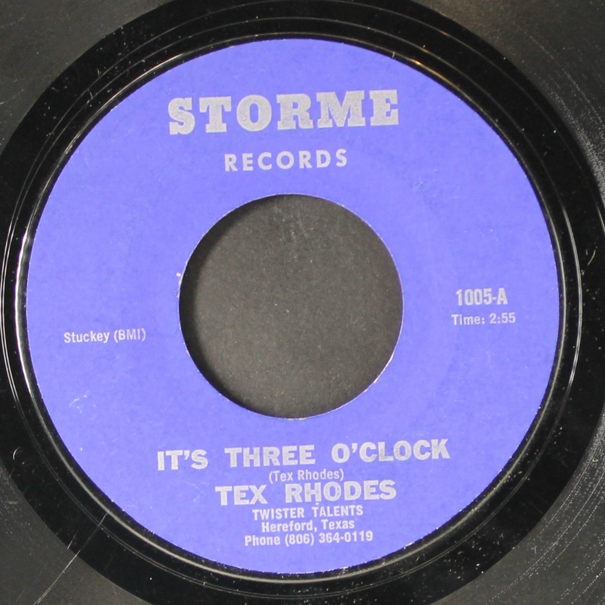 blue shadows / it's three o'clock by TEX RHODES