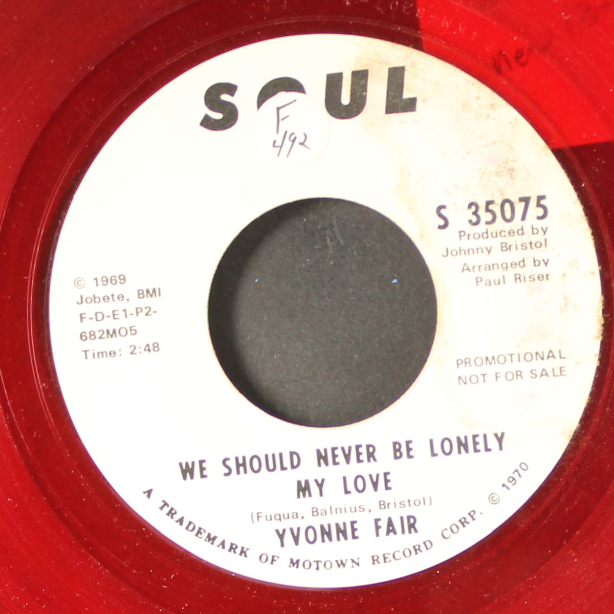 we should never be lonely my love / same by YVONNE FAIR