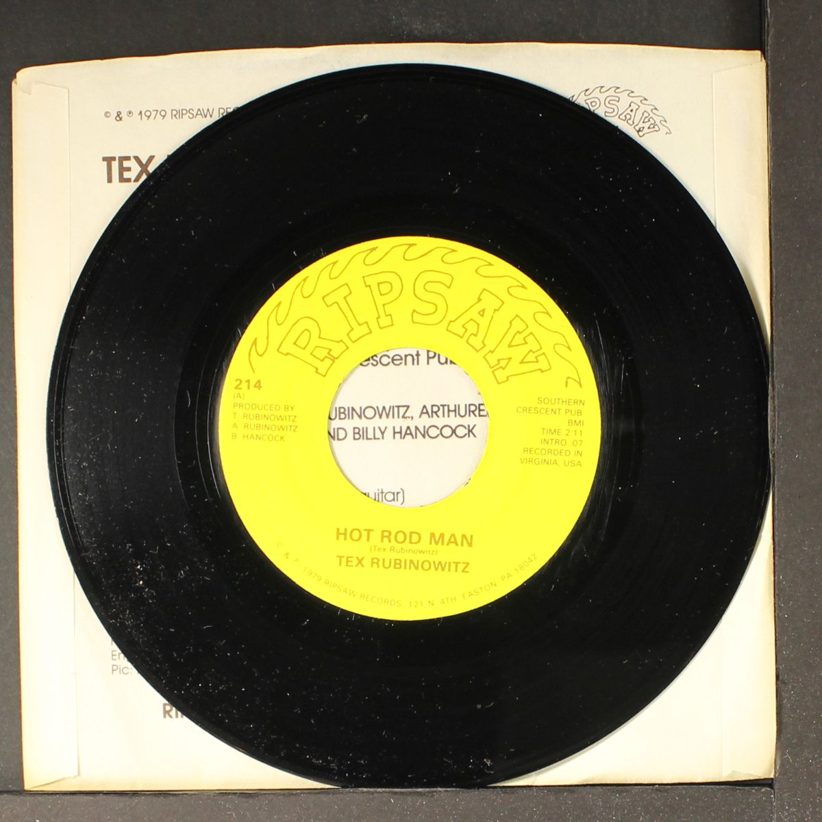 hot rod man / ain't it wrong by TEX RUBINOWITZ