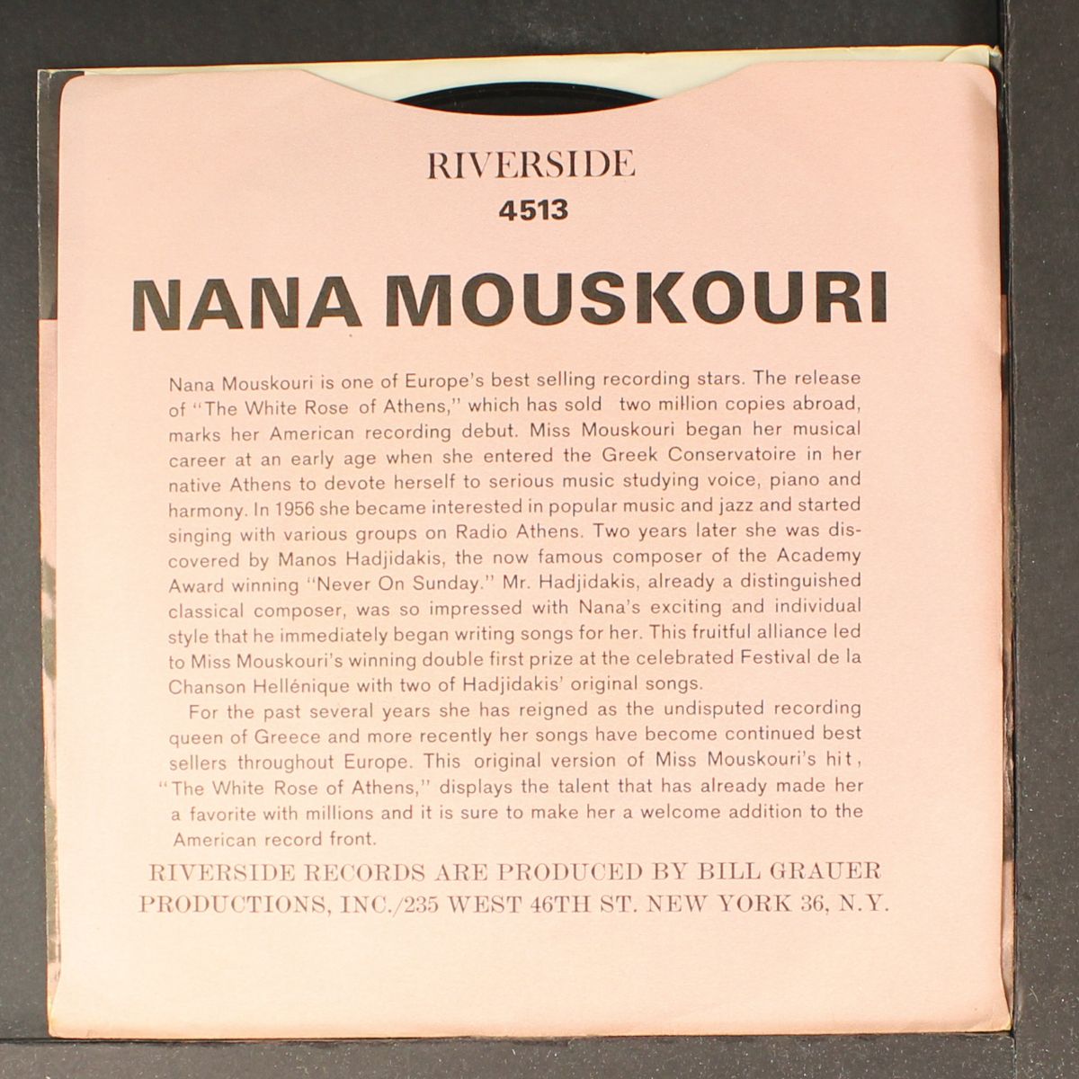 white rose of athens / addio by NANA MOUSKOURI