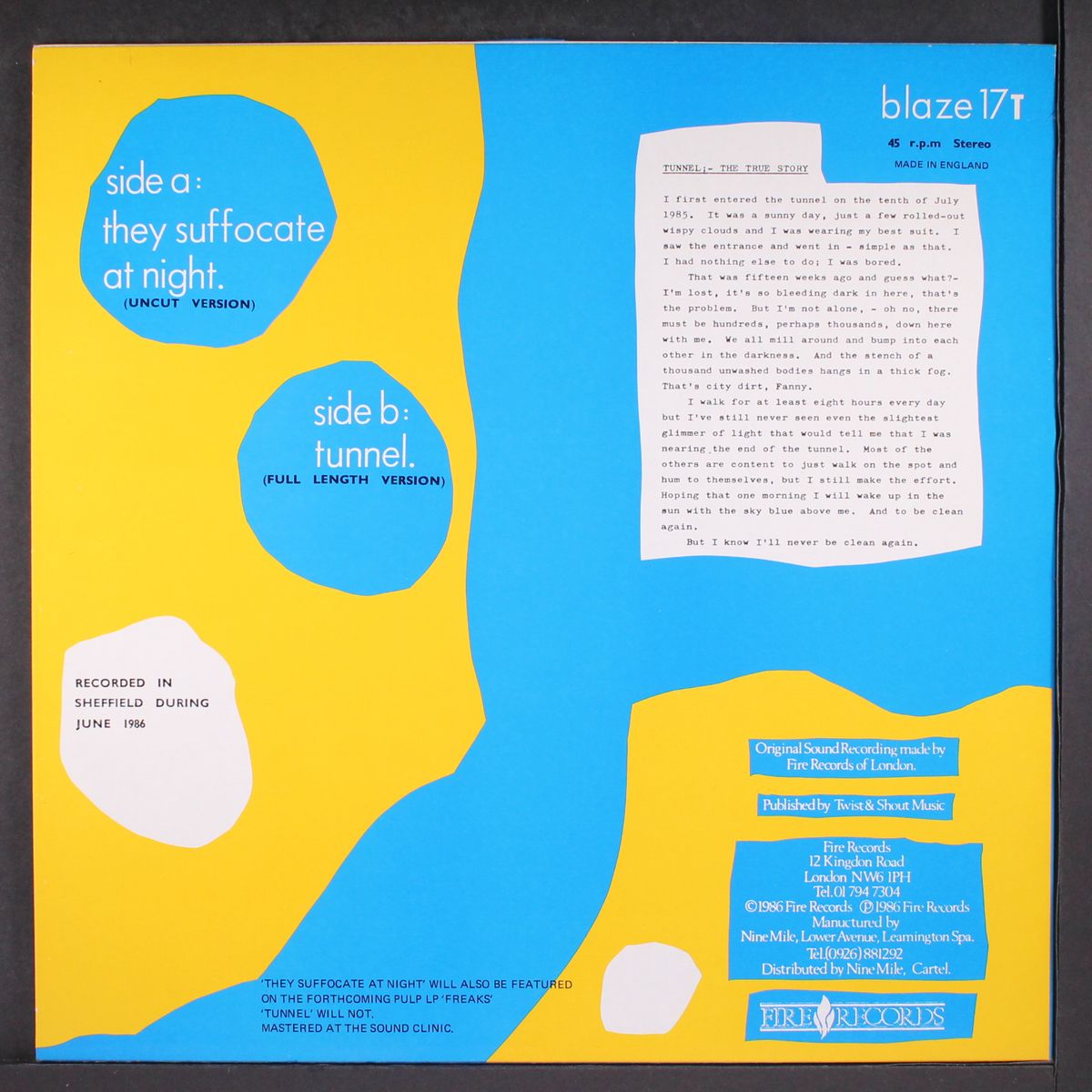 they suffocate at night by PULP