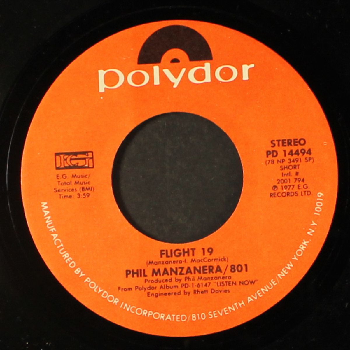 flight 19 by PHIL MANZANERA / 801