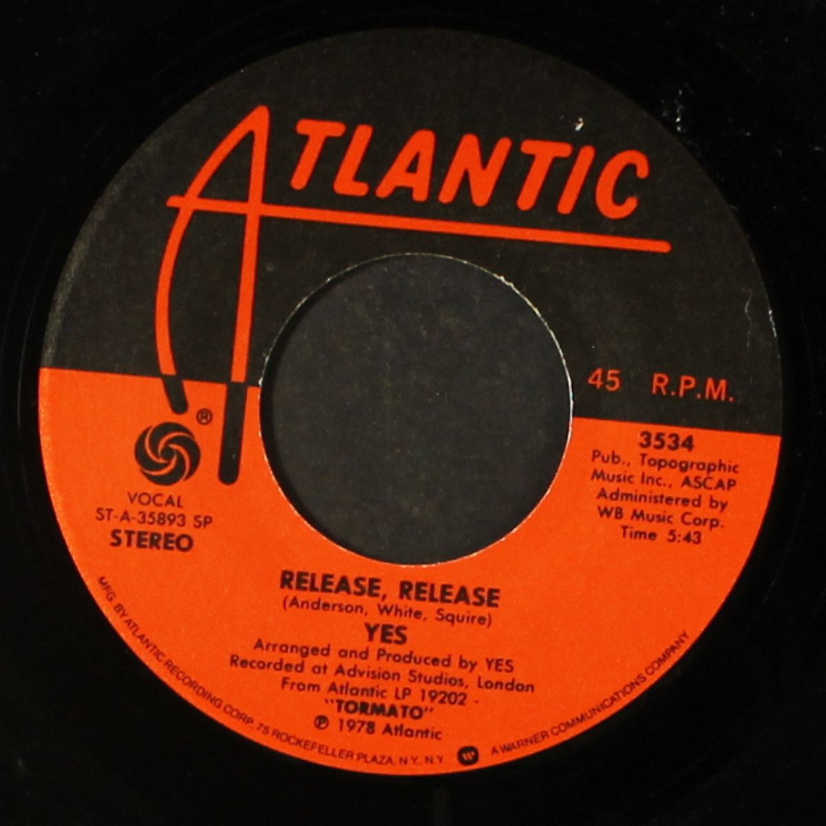 don't kill the whale / release release by YES