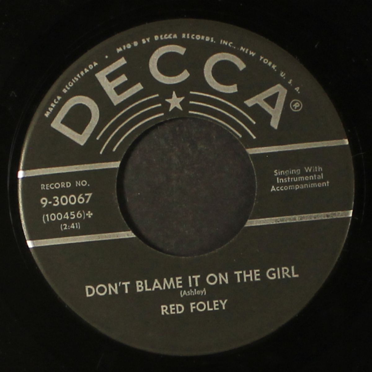 rock 'n reelin' / don't blame it on the girl by RED FOLEY