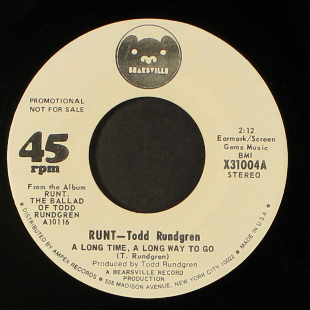 a long time, a long way to go / mono by TODD RUNDGREN - RUNT