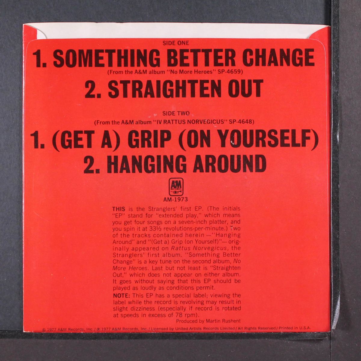something better change +3 by STRANGLERS