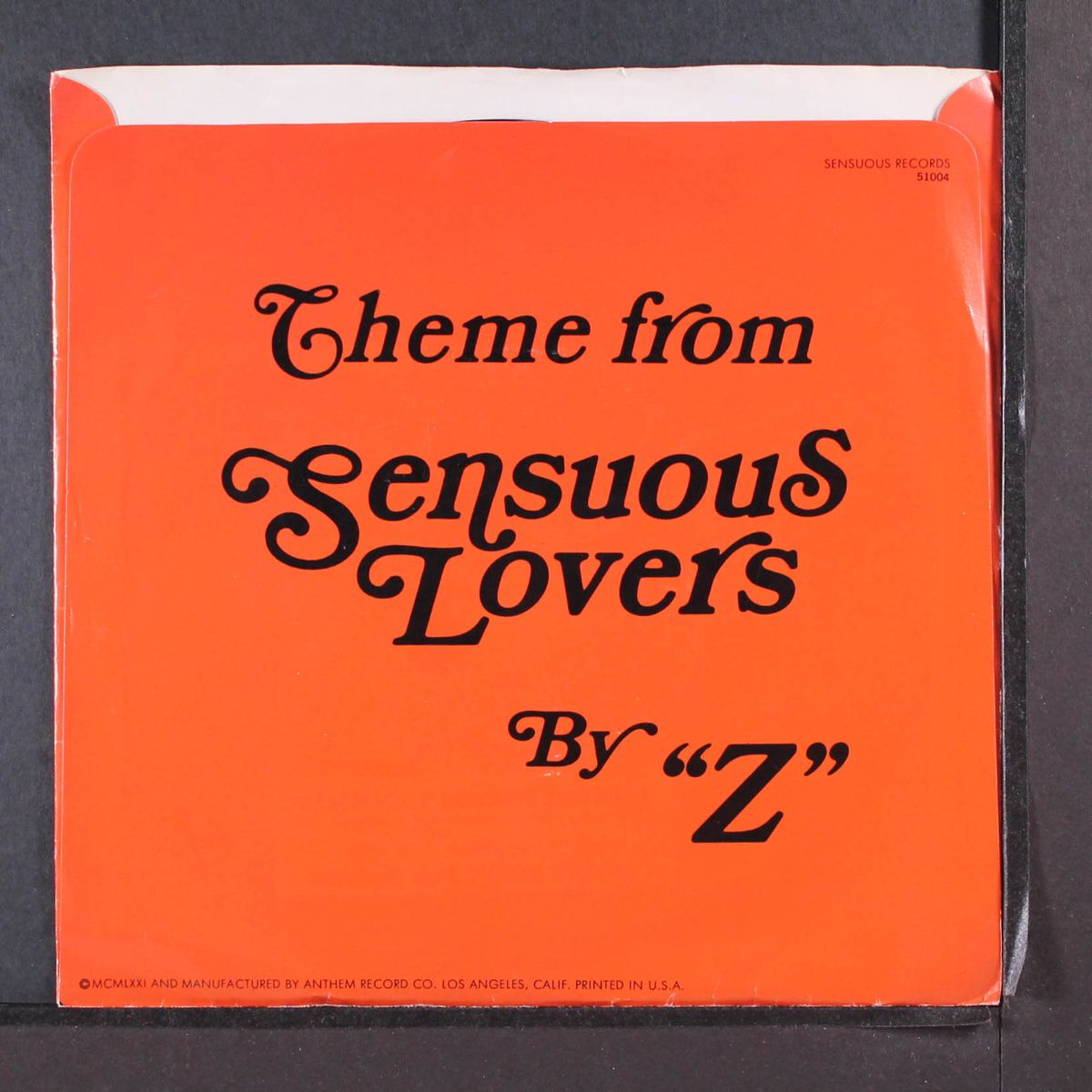 theme from music for sensuous lovers by Z