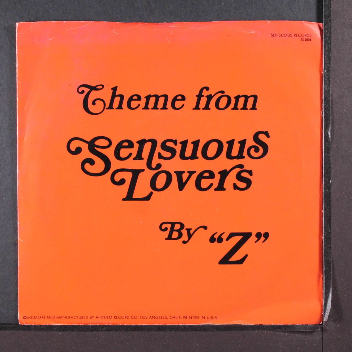 theme from music for sensuous lovers by Z