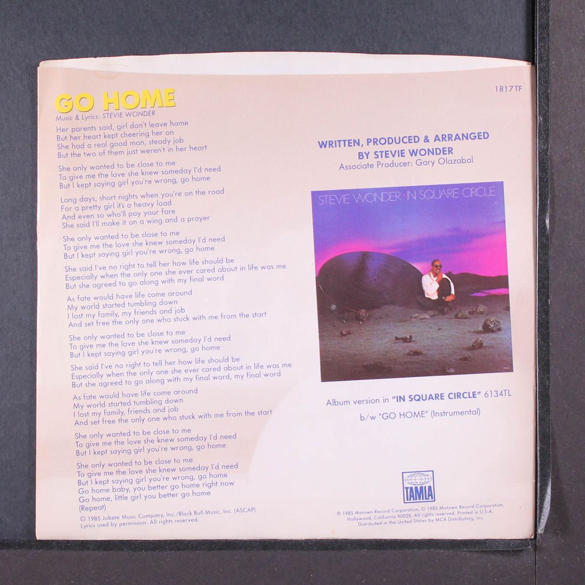go home / instro by STEVIE WONDER
