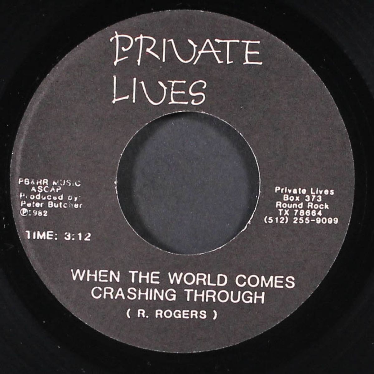 cautious dreams / when the world comes crashing through by PRIVATE LIVES