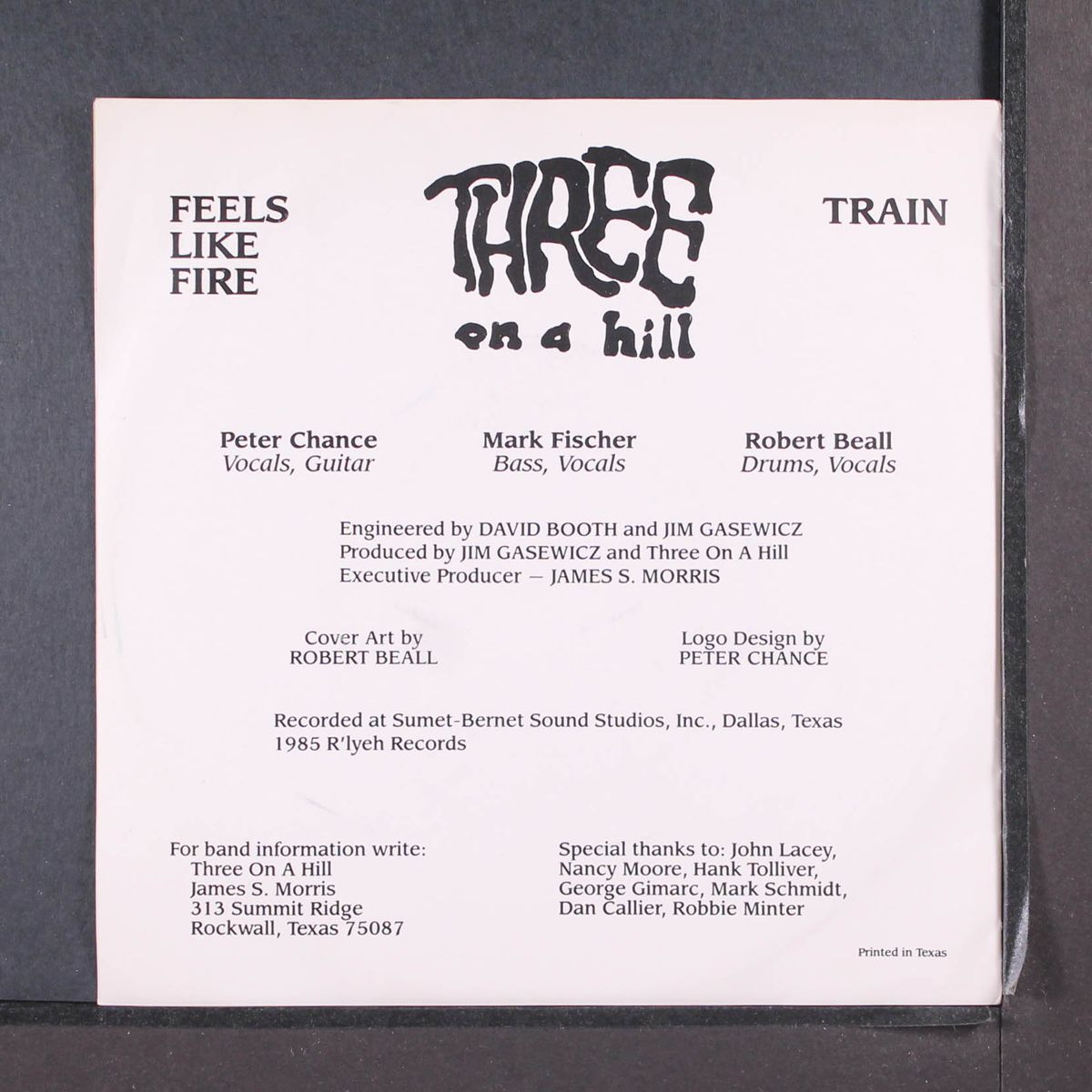 feels like fire / train by THREE ON A HILL