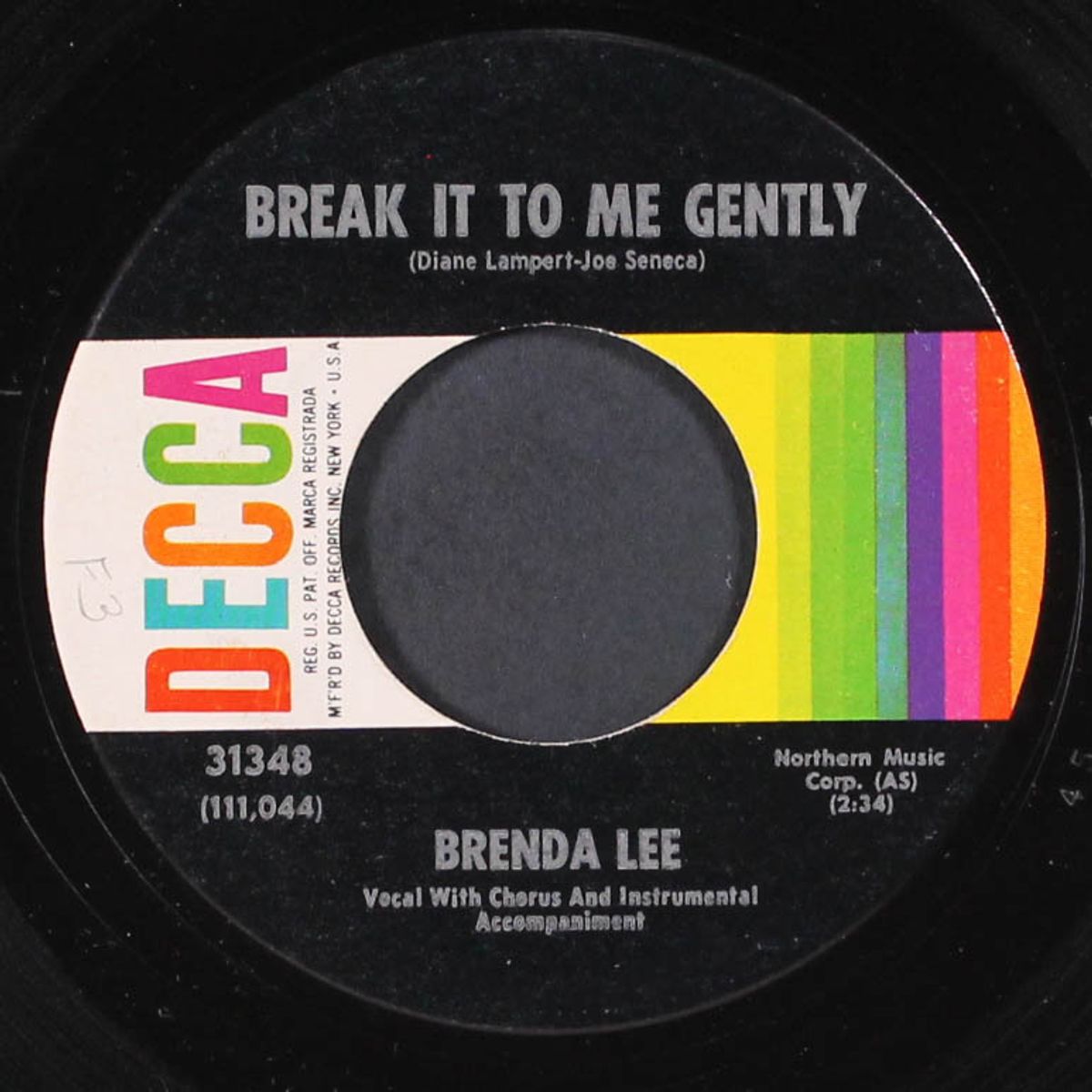 break it to me gently / so deep by BRENDA LEE