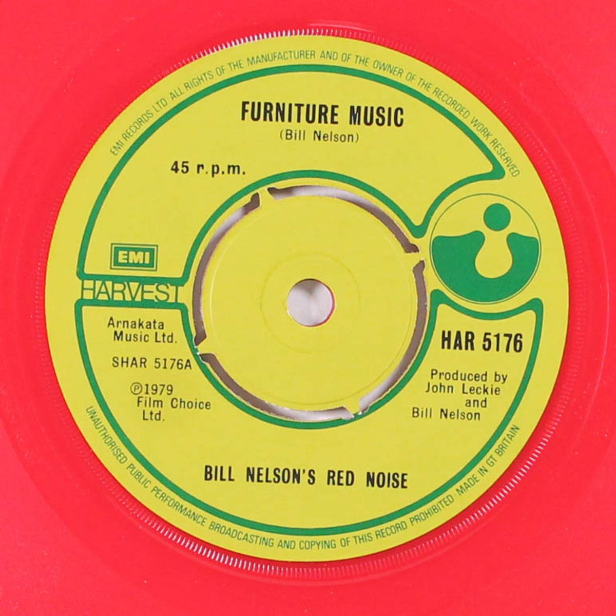 furniture music by BILL NELSON'S RED NOISE