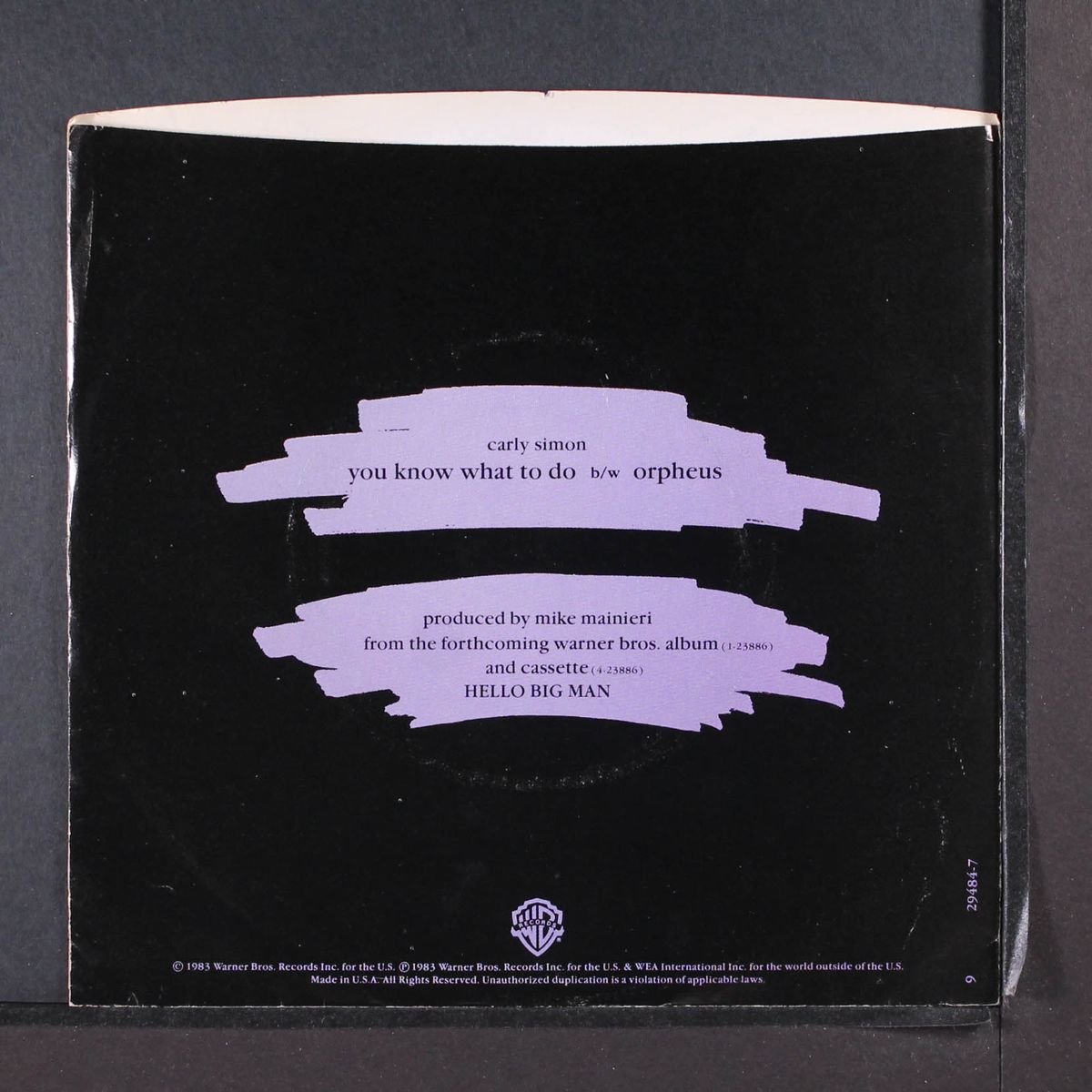 you know what to do by CARLY SIMON