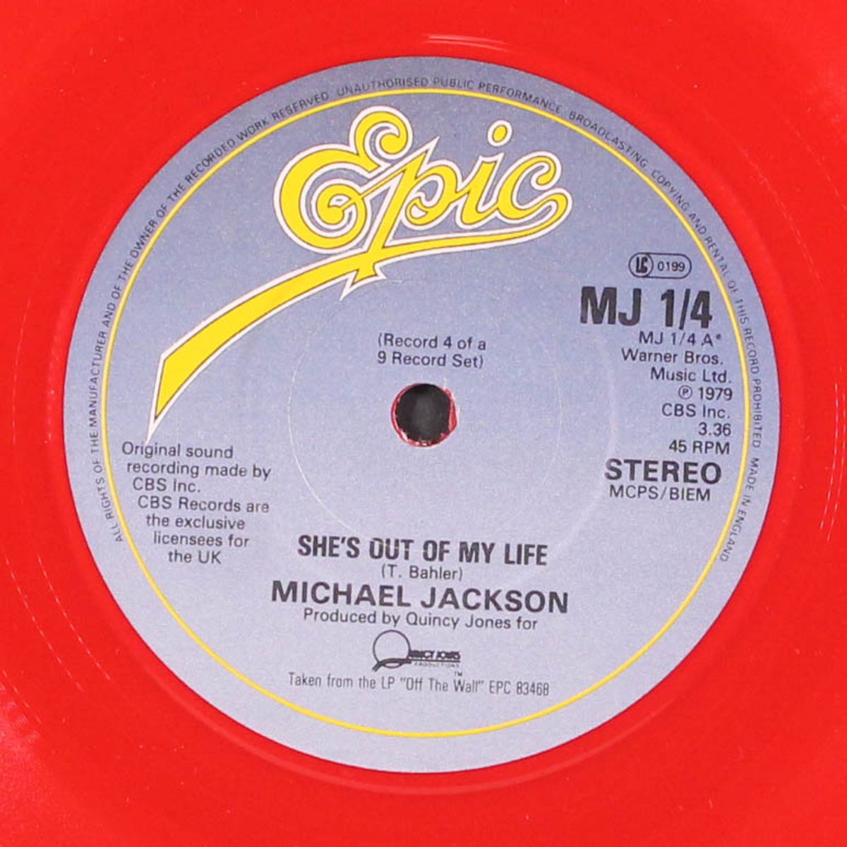she's out of my life / push me away by MICHAEL JACKSON