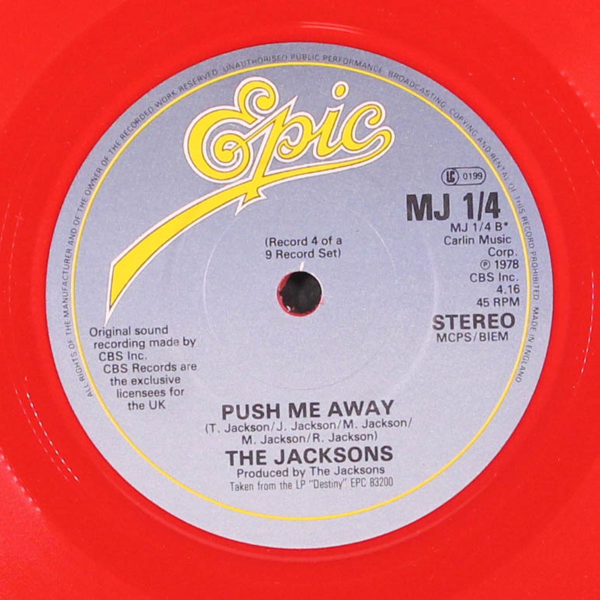 she's out of my life / push me away by MICHAEL JACKSON