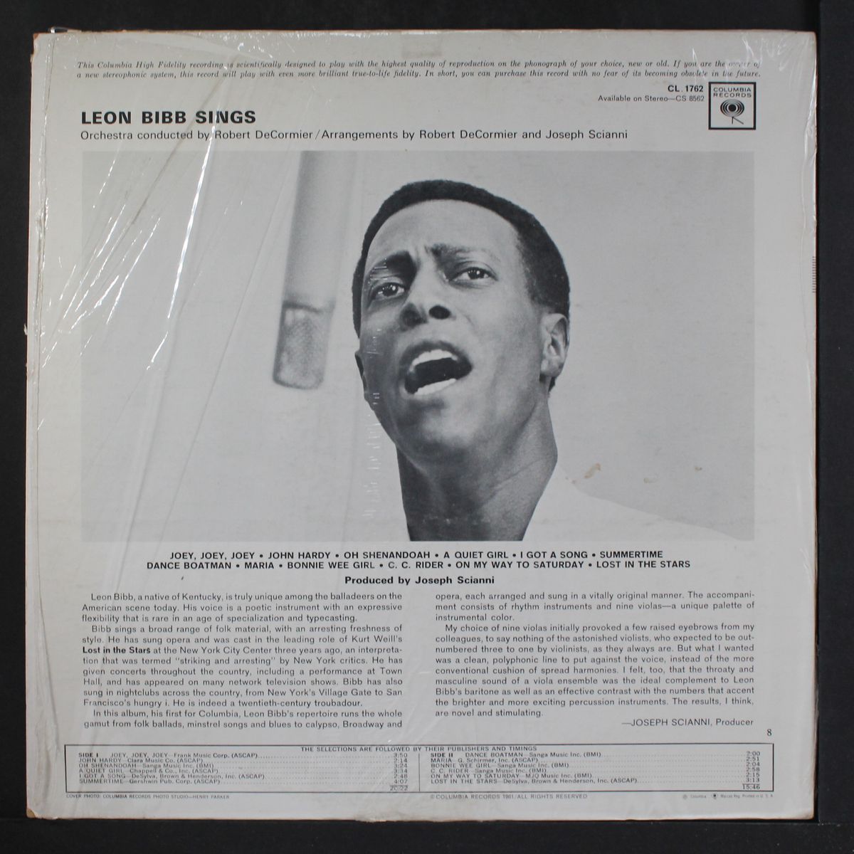 sings by LEON BIBB